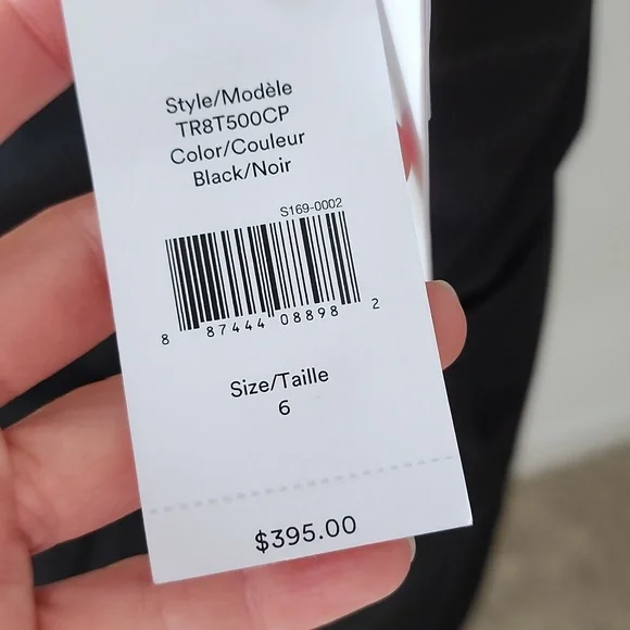 DEREK LAM black tie waist NWT button front dress - Picture 7 of 7